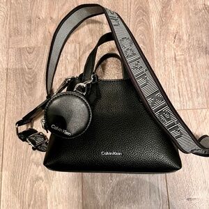 NWOT black CK crossbody purse